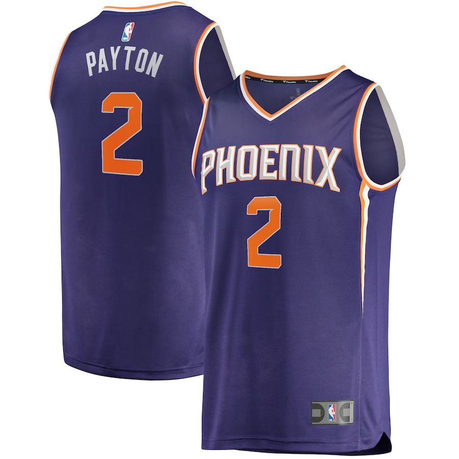 Men Phoenix Suns 2 Elfrid Payton Fanatics Branded Purple Icon Edition Fast Break Replica NBA Jersey